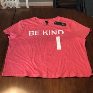 Wild Fable Pink short sleeve crop top